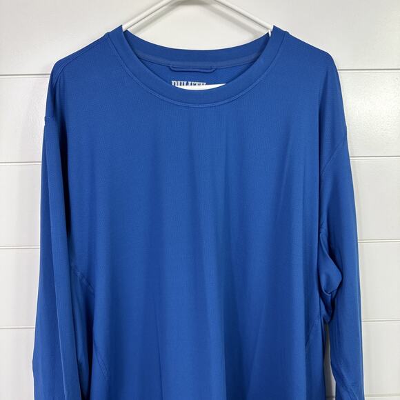 Duluth Trading Armachillo Sunperior UPF Long Sleeve Crewneck Shirt Blue sz 2XL - Picture 2 of 7